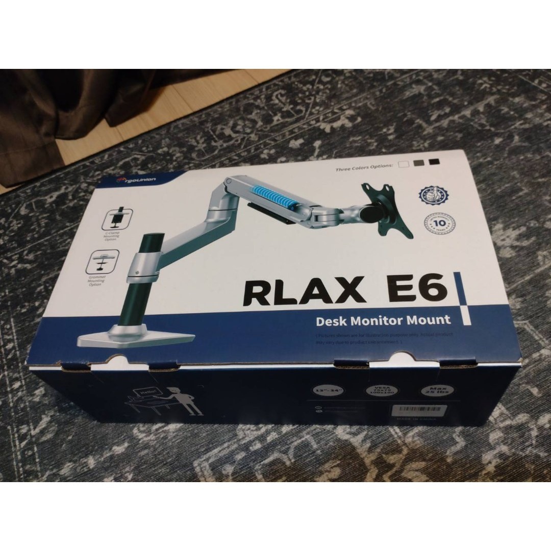 モニターアーム シングル 13-40インチ 対応 耐荷重11.3kg クランプ黒の