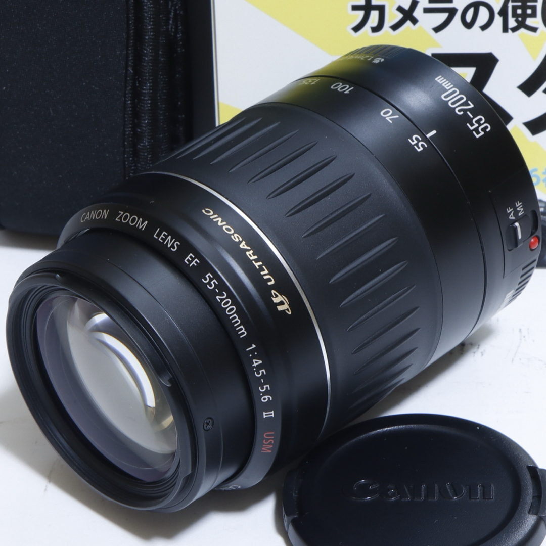 ☆スマホに送れる一眼レフ☆WiFi&望遠☆ キャノン EOS Kiss Nセット