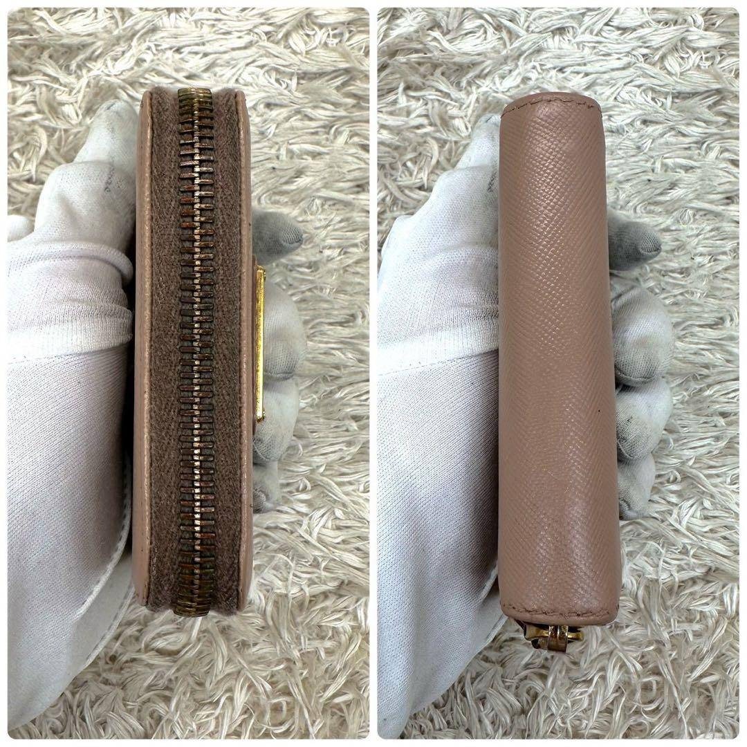 PRADA - 【美品】プラダ コインケース 小銭入れ ベージュ サフィアーノ