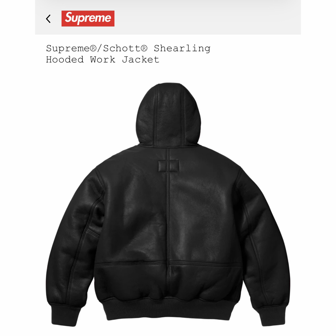 Supreme - Supreme@/Schott@ Shearling Hooded Jacketの通販 by r10r