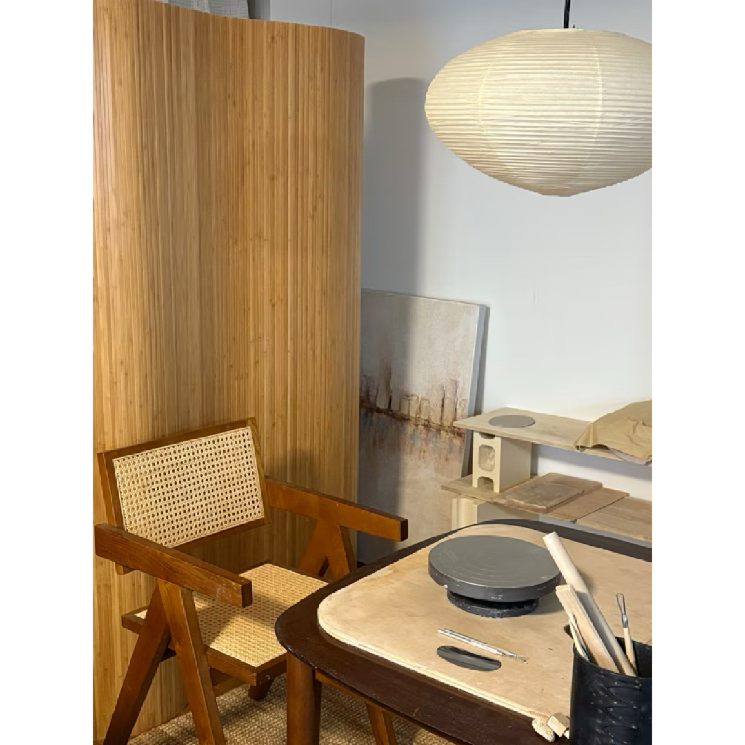 Artek風 ウッドカーブ パーテーション