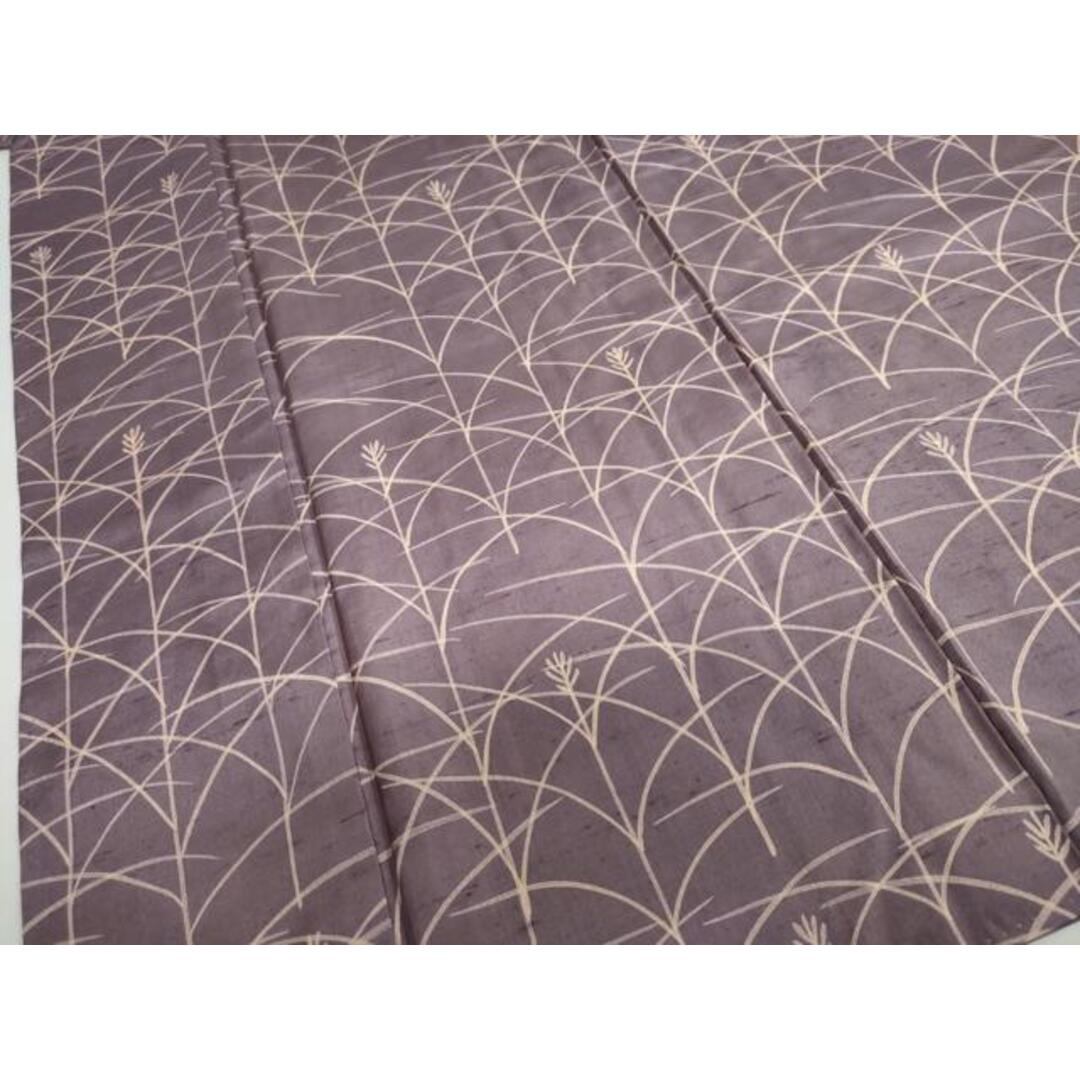 平和屋着物○石川県指定無形文化財 牛首紬 白山工房 手織り 秋草