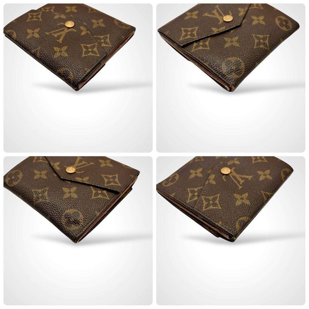 ルイヴィトン モノグラム ポルト モネ ビエ Wホック 三つ折り財布 廃盤 ③