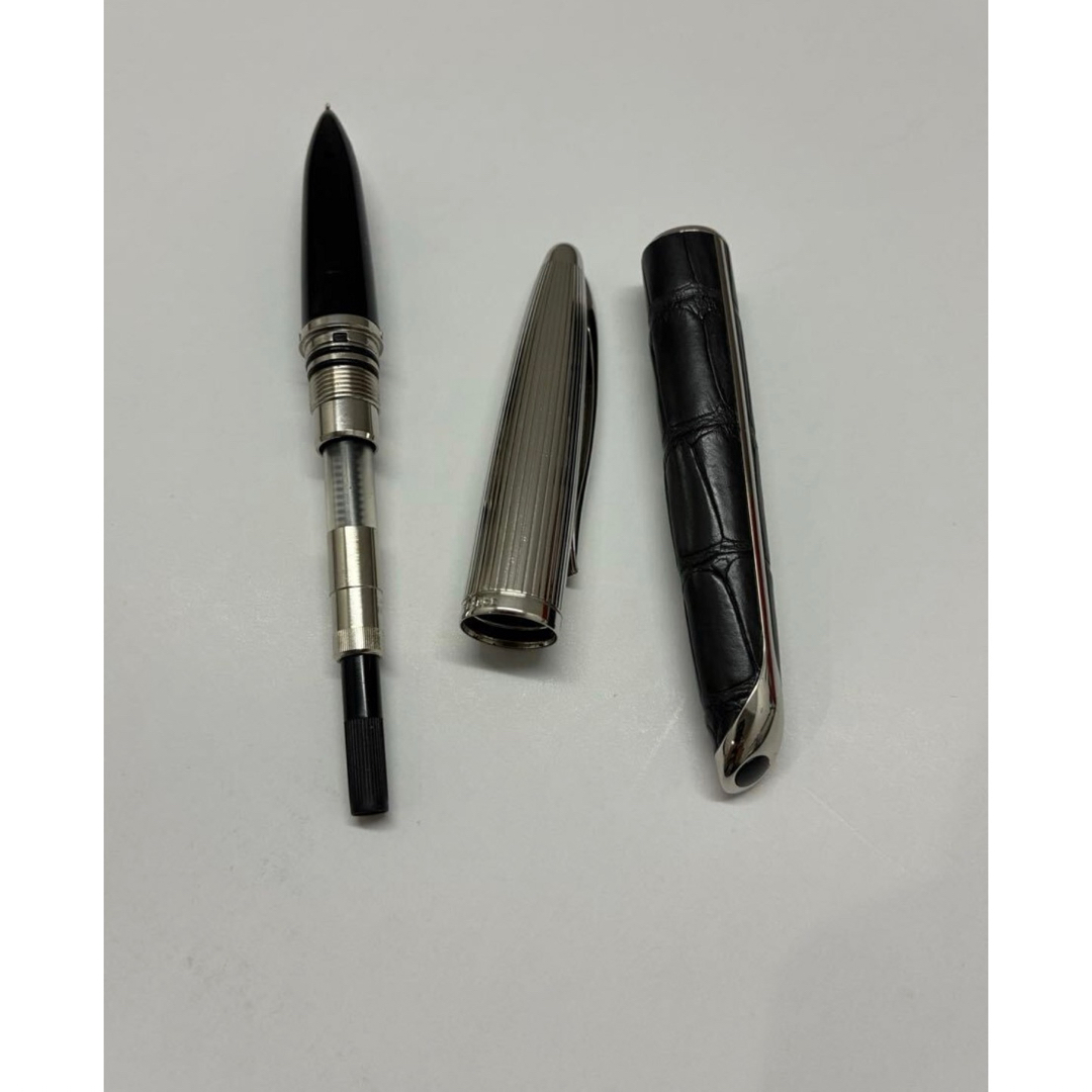 美品☆万年筆 ウォーターマン カレン アリゲーターST 21 66963 18Kの