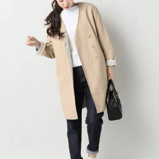 SLOBE IENA - SLOBE IENA SUPER100メルトン ビックラペルコート未使用