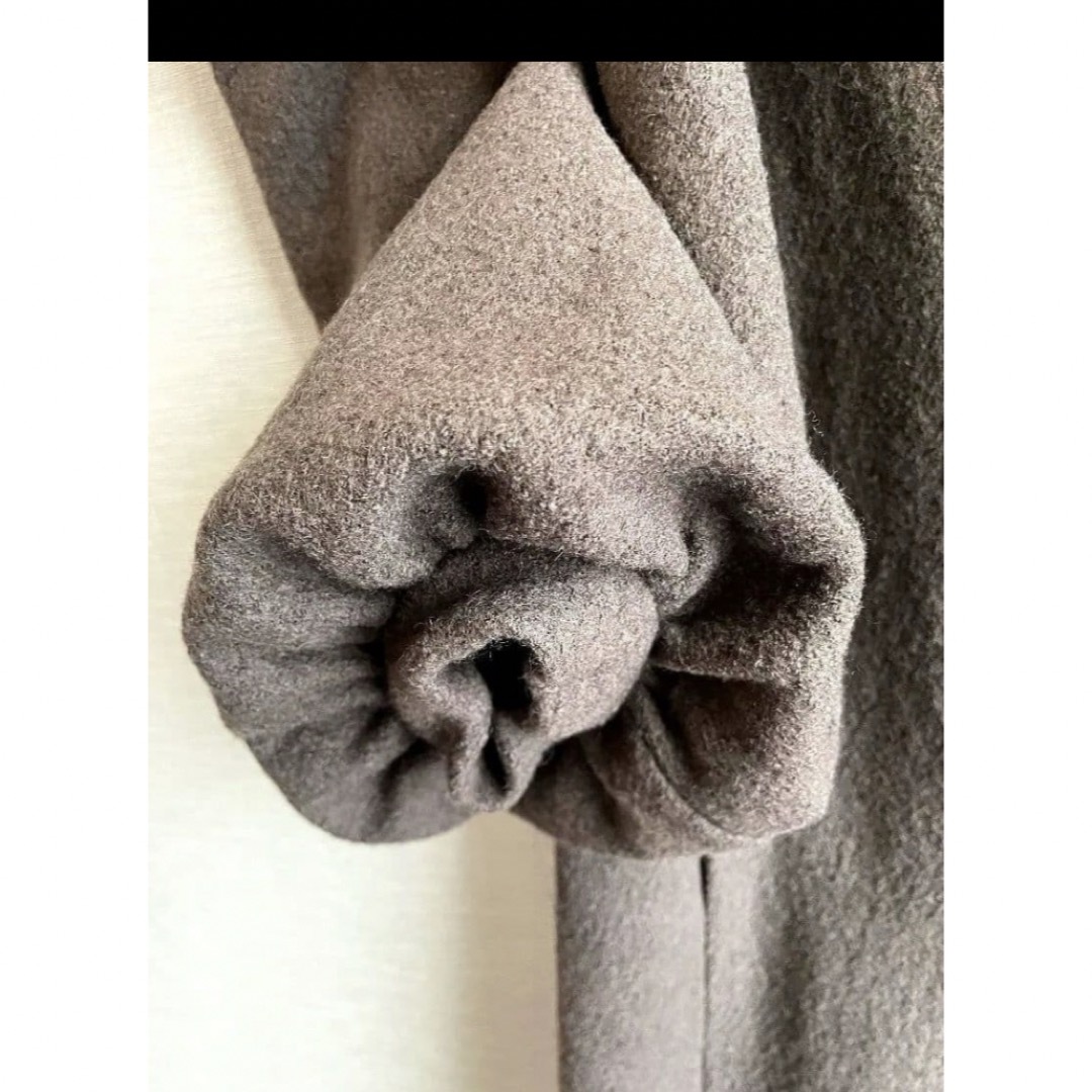 新品未使用hue DAY TO EVENING ブラウン ウール コート