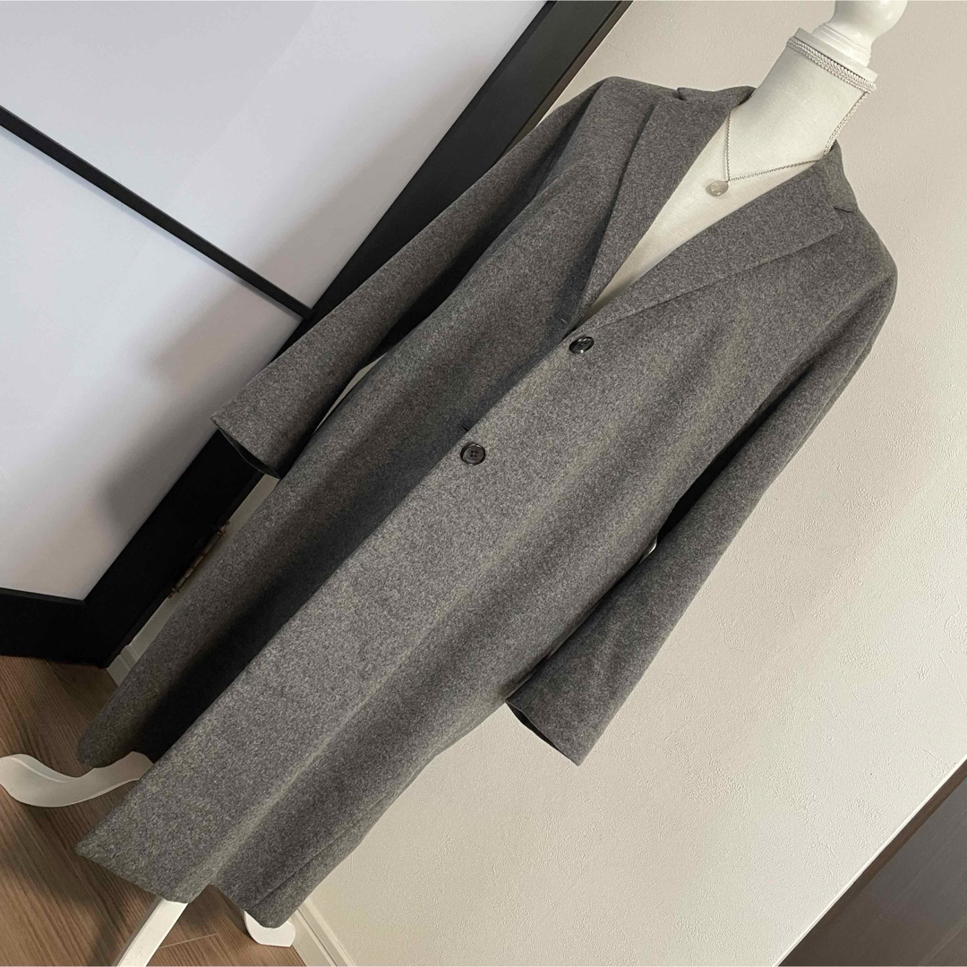 HELIOPOLE エリオポール ウールカシミヤチェスターコート グレー