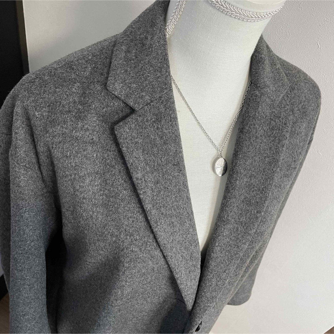 HELIOPOLE エリオポール ウールカシミヤチェスターコート グレー