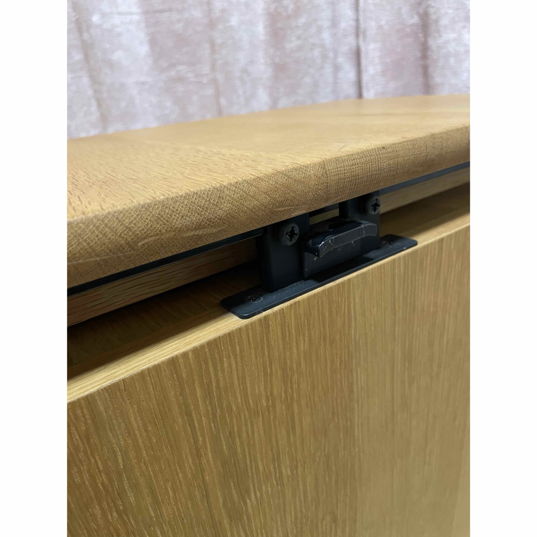 美品 飛騨産業 デスクワゴン デスクサイドワゴン木製 脇机 可動式テーブル