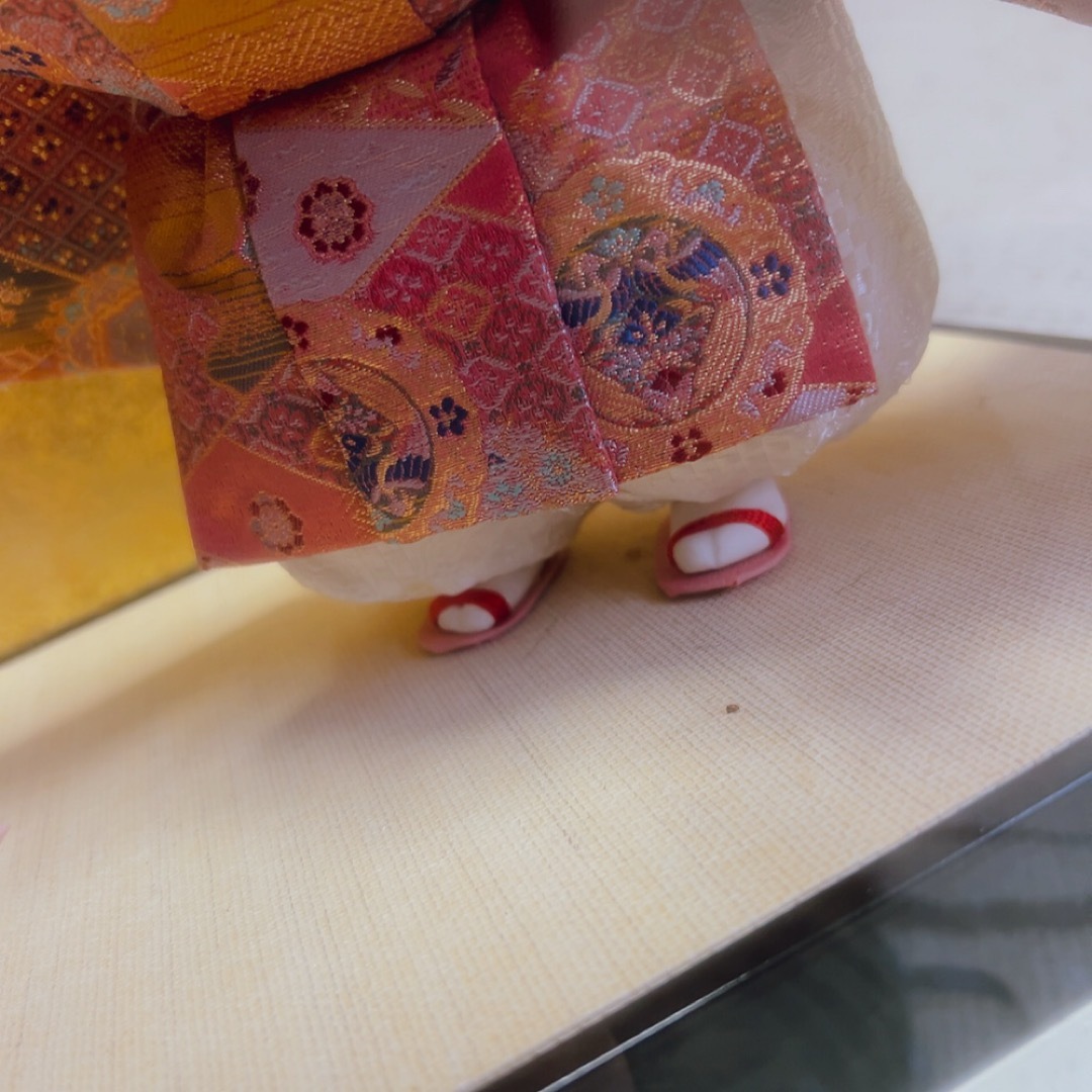 御所人形 清宝 日本人形 コレクション ガラスケース入り インテリア