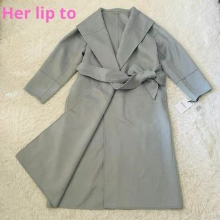 Her lip to - 新品定価以下！herlipto Siena River Long Coatの通販 by