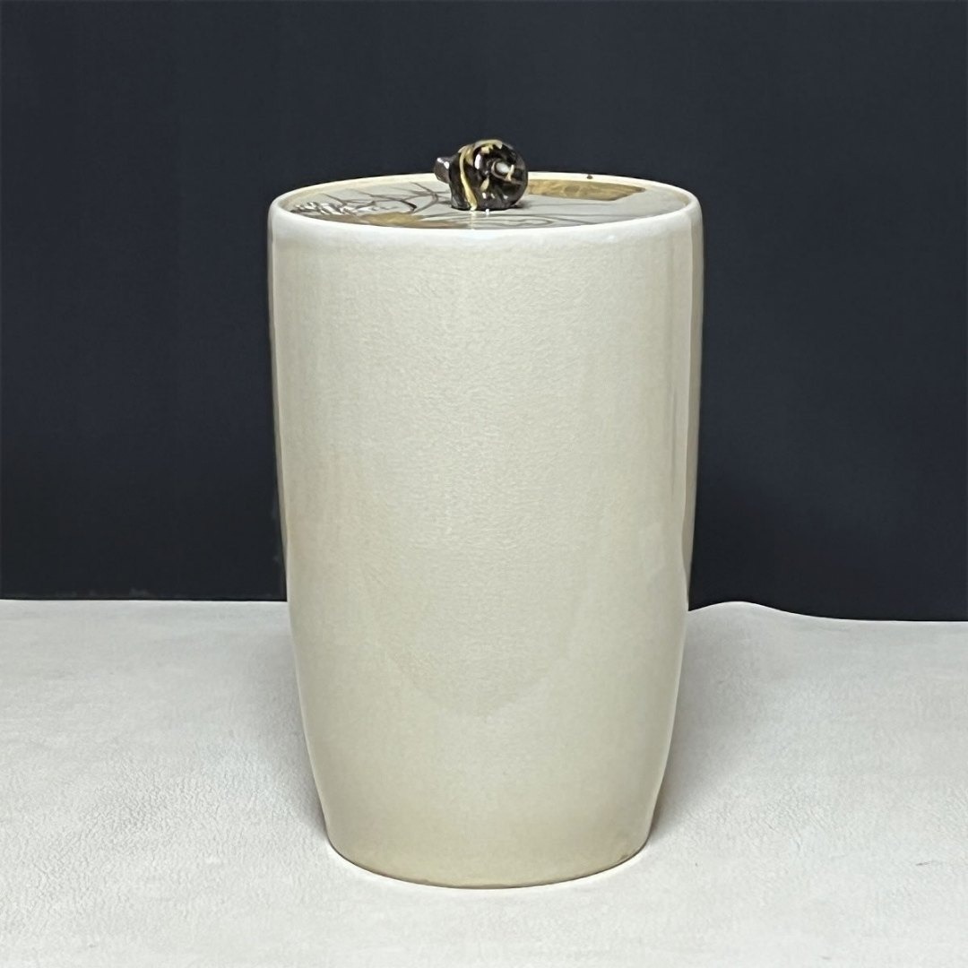 丹山窯 小峠葛芳 蔦之絵 細水指 共箱 水指 茶道具 【k3619】の通販