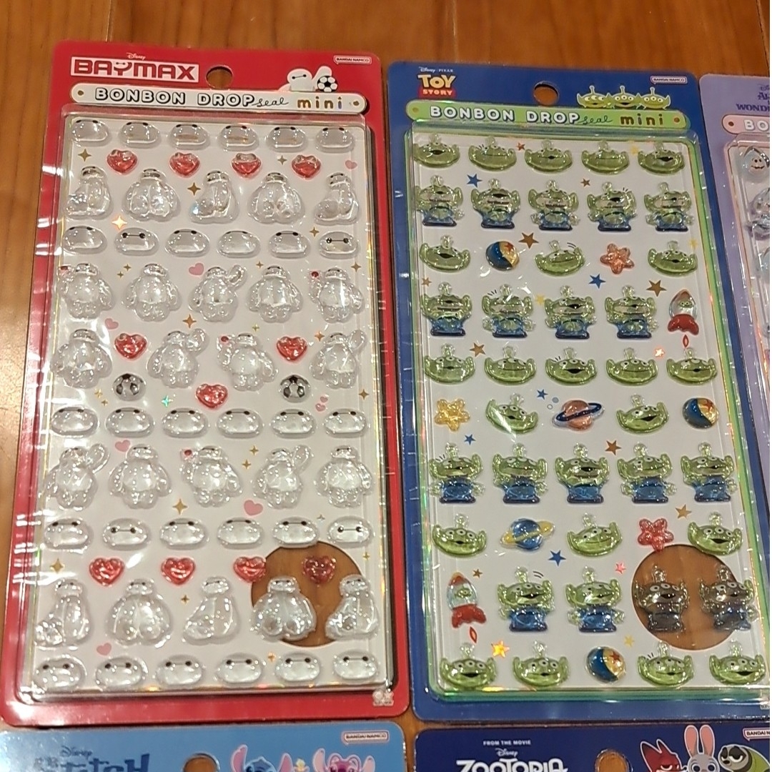 Disney - 正規品 ボンボンドロップシール ミニmini ディズニー 6種類