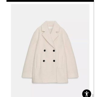 ZARA - ZARA ブークレダブルブレストミディ丈コートXSの通販 by ゆうき