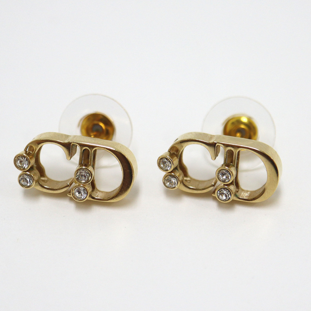 Christian Dior - 【Dior】ディオール ピアス GP×ラインストーン