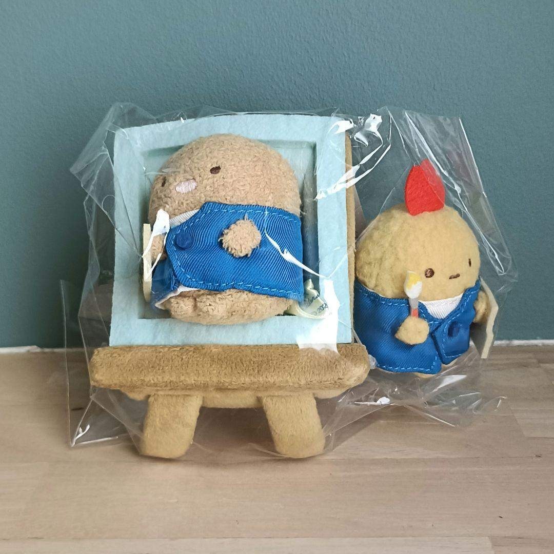 ゴッホ展 すみっコぐらし てのりぬいぐるみとんかつイーゼル&えびふら