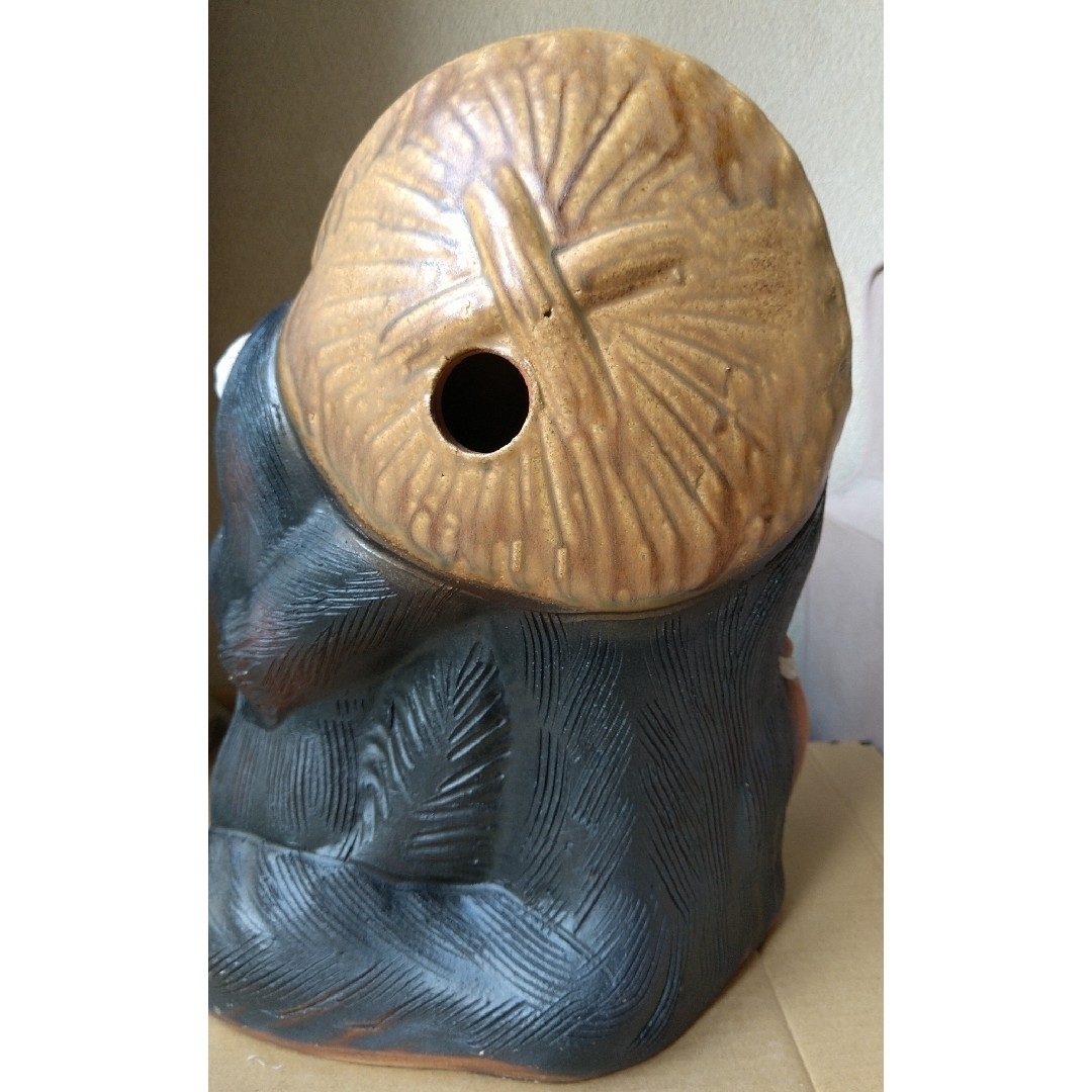 信楽焼 宗陶苑 夫婦たぬき 高さ約32cm