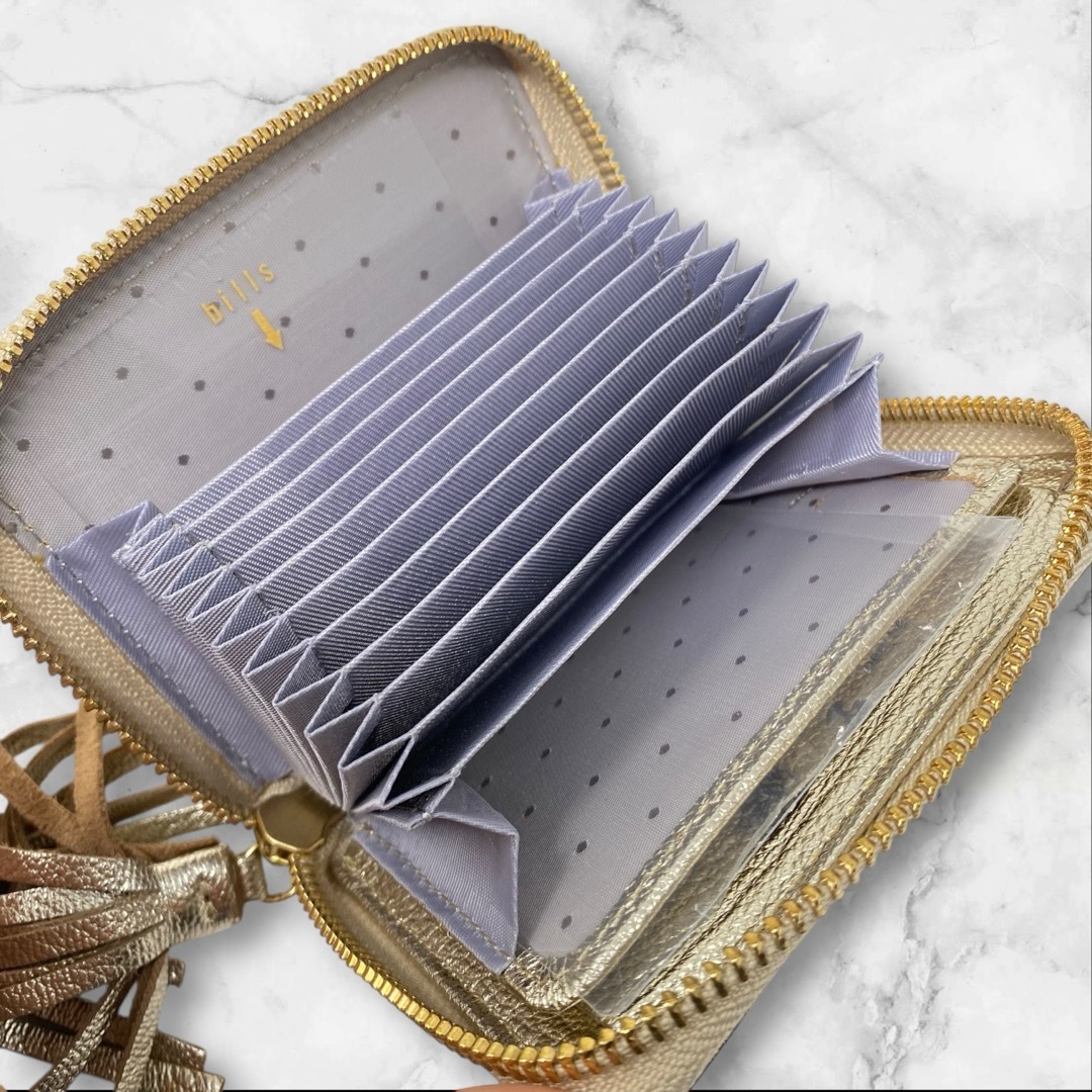 虎屋ういろ perche ear ジャバラ二つ折り財布 ゴールド イア ペルケ