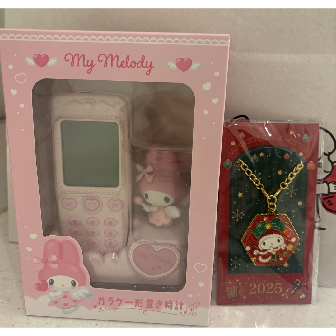 マイメロ マイメロディ ガラケー形置き時計 サンリオ