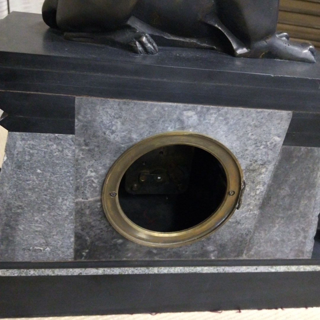 【期間限定特価！エジプト様式/マンテルクロック ジャンク品】