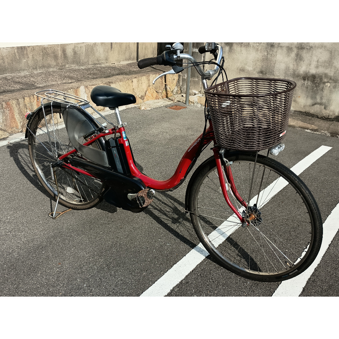 No 1201) YAMAHA PAS Natura 26インチ レッド