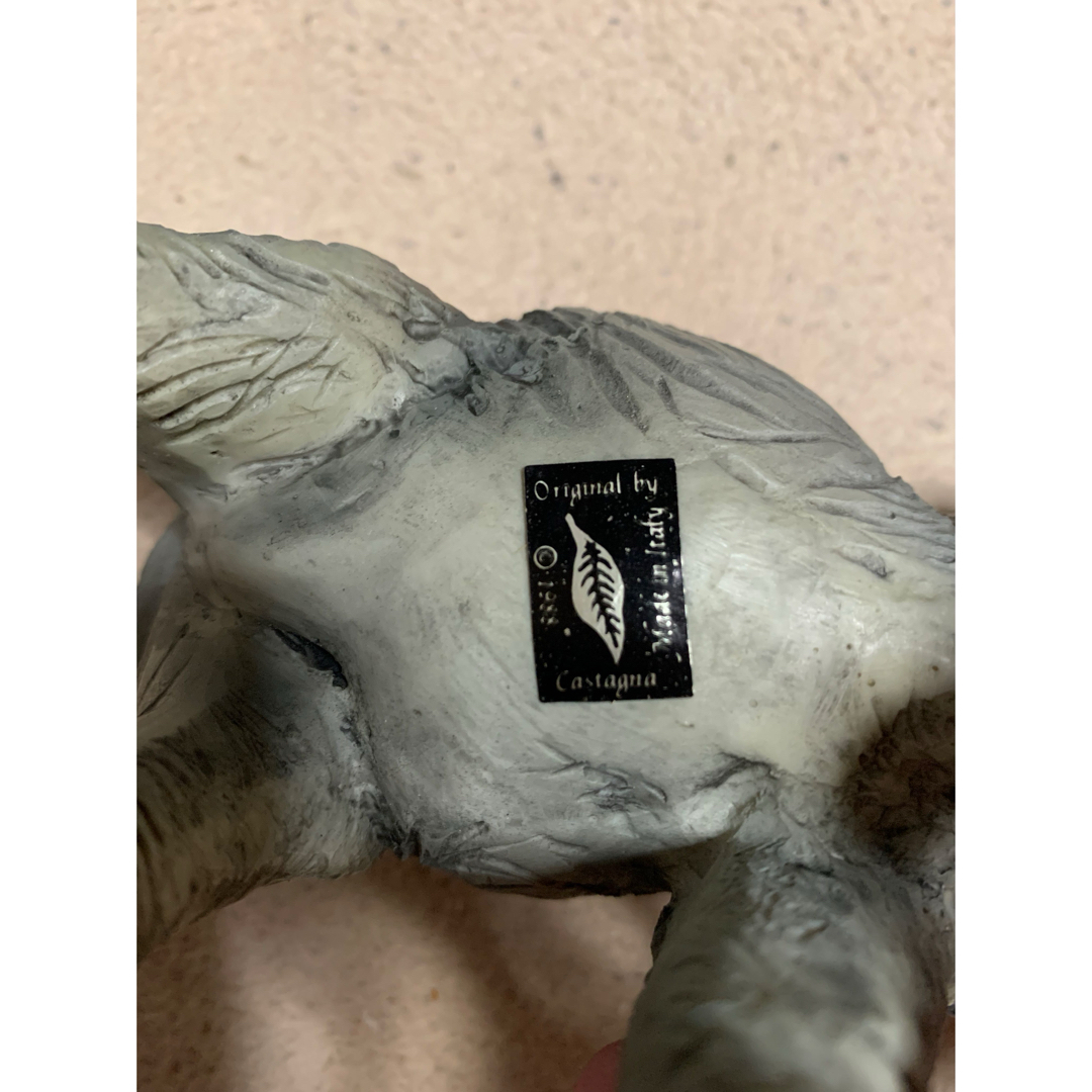 カスターニャ イタリア製置物 アンティーク アフリカゾウ castagna