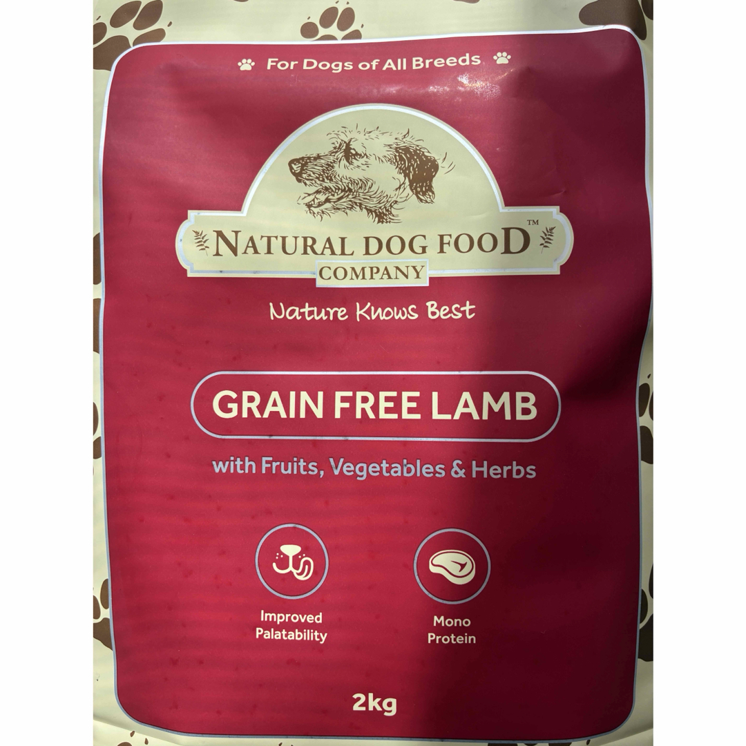 アランズナチュラルドッグフード ラム グレインフリー2kg4個セットカナ