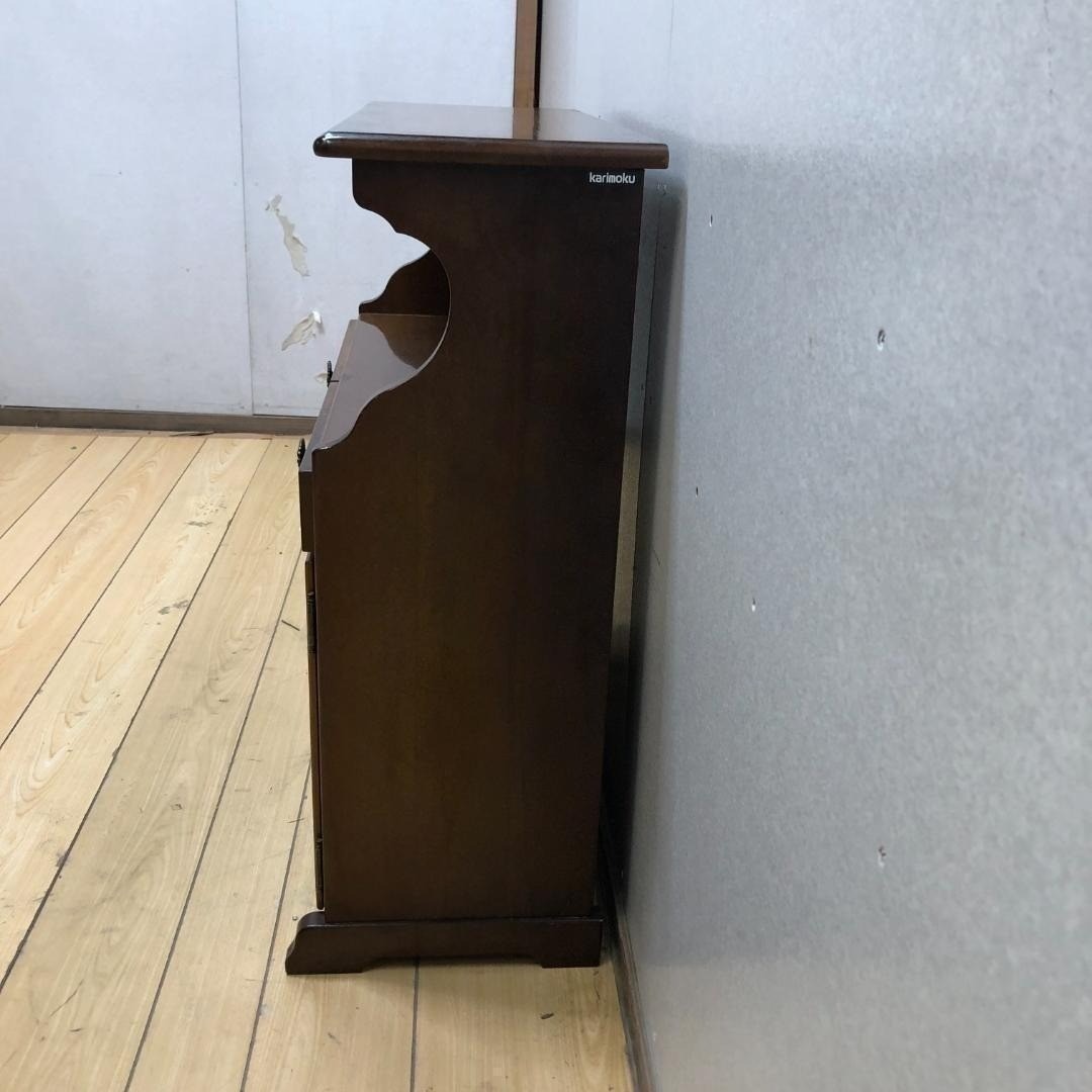 送料無料 希少 カリモク サイドチェスト レトロ コロニアル 250710-2