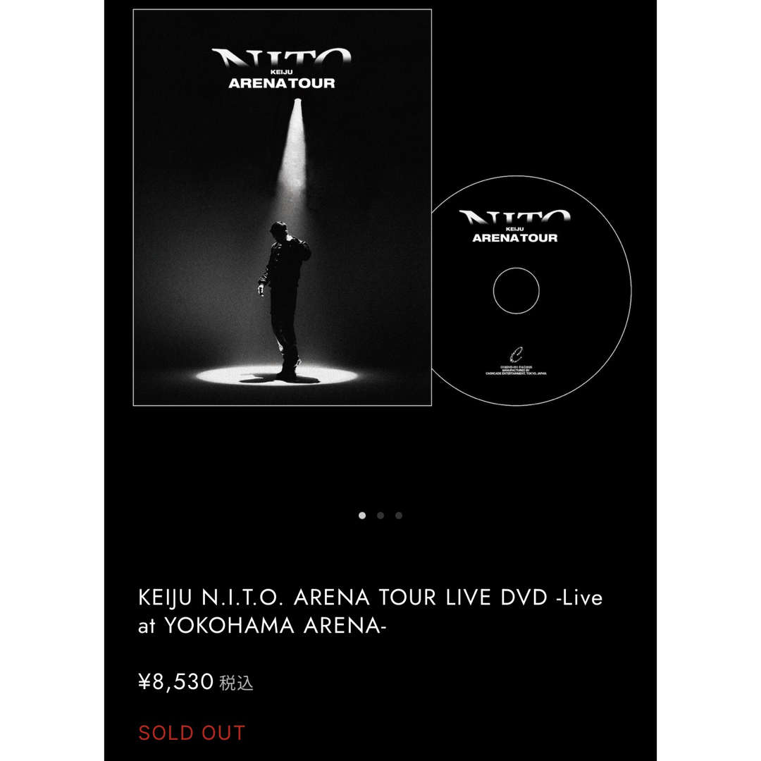 KEIJU N.I.T.O. ARENA TOUR LIVE DVD DVD/ブルーレイ