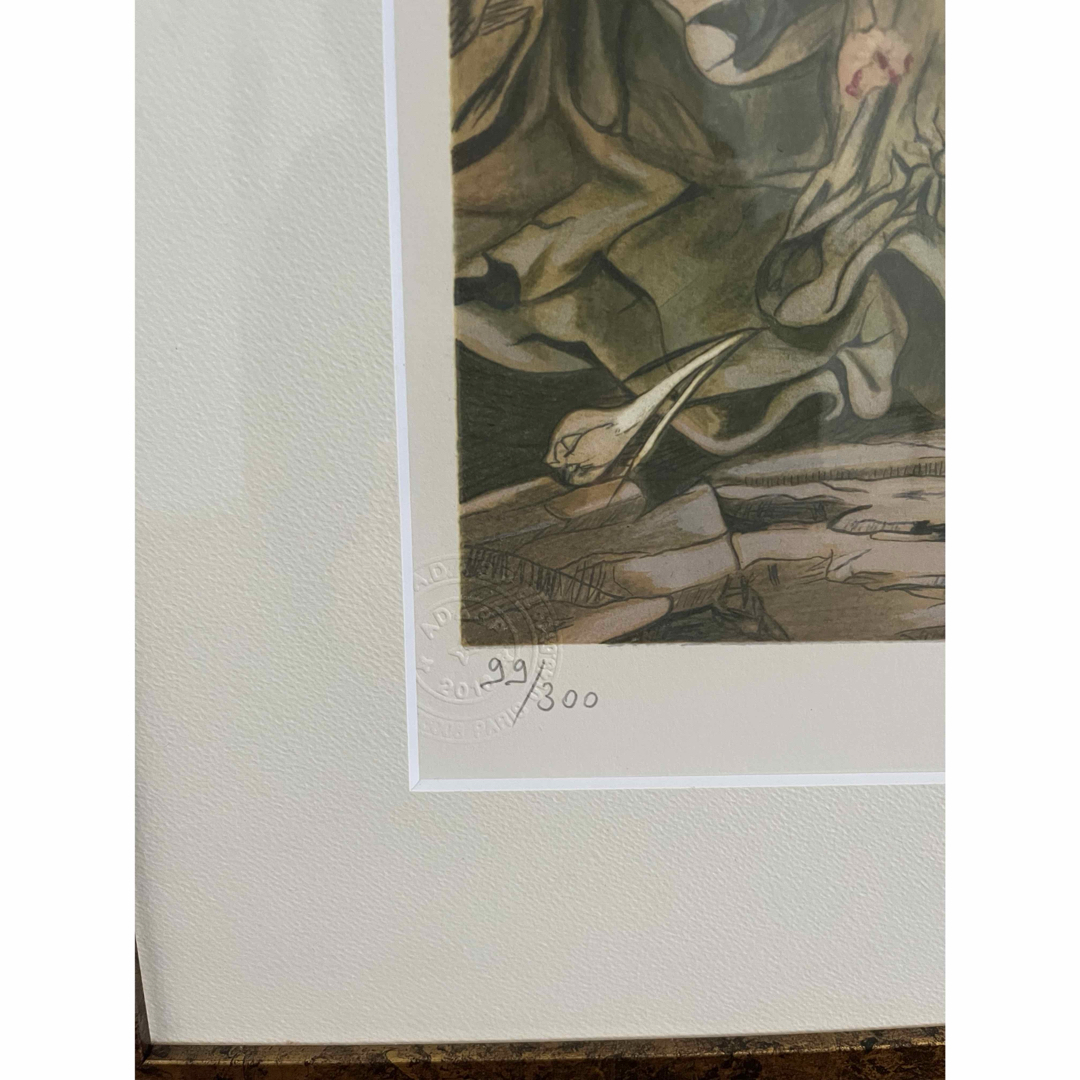 藤田嗣治 レオナール・フジタ 「花の洗礼」 大版リトグラフ