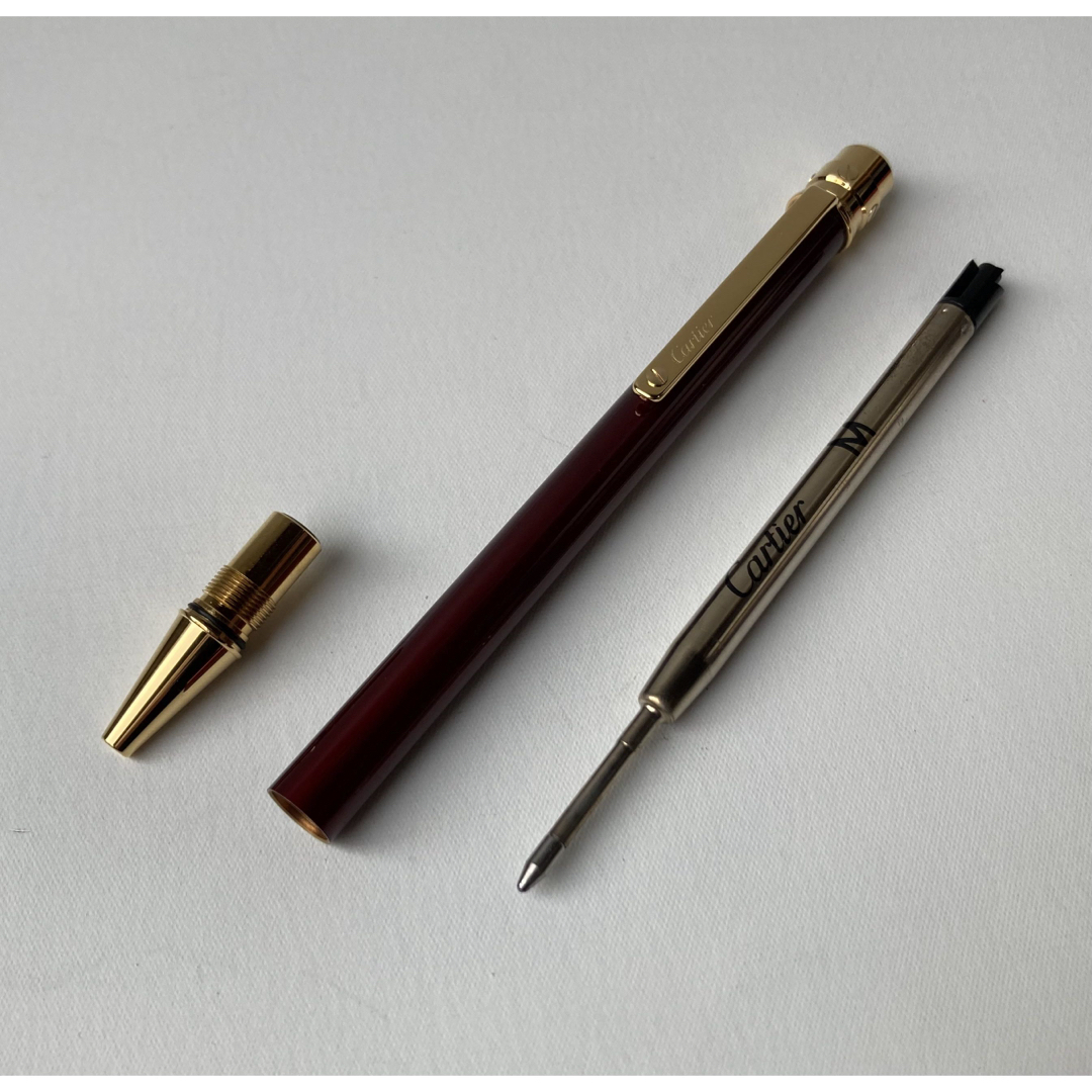 Cartier - カルティエ サントスドゥ ビス バーガンディ イエロー