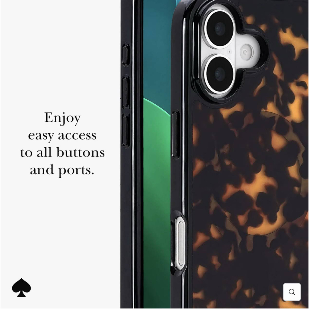 kate spade NEW YORK - ケイトスペード iPhone17ケース べっこう