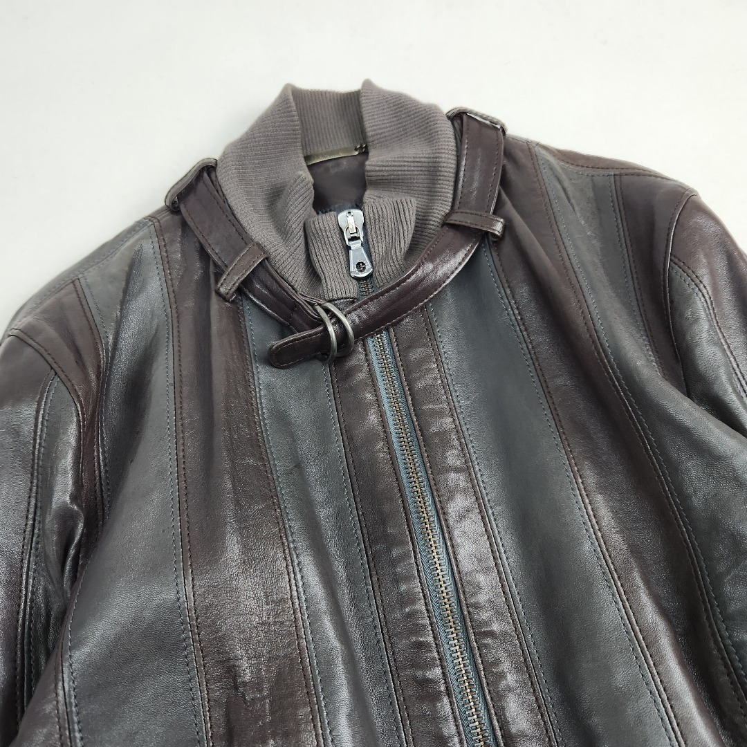 DOLCE&GABBANA - Dolce＆Gabbana レザージャケット・ライダース タグ