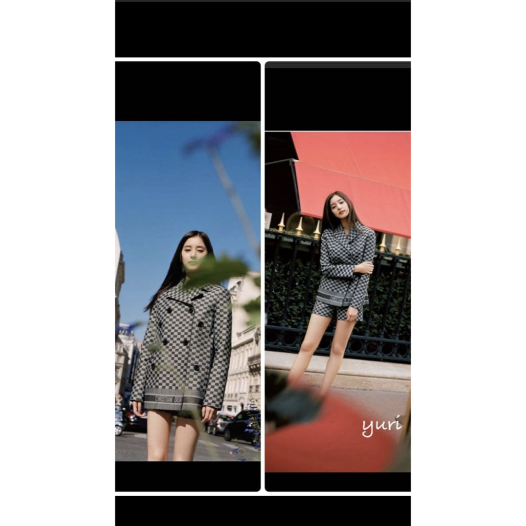 Christian Dior - Christian Dior チェック柄ジャケット ショート