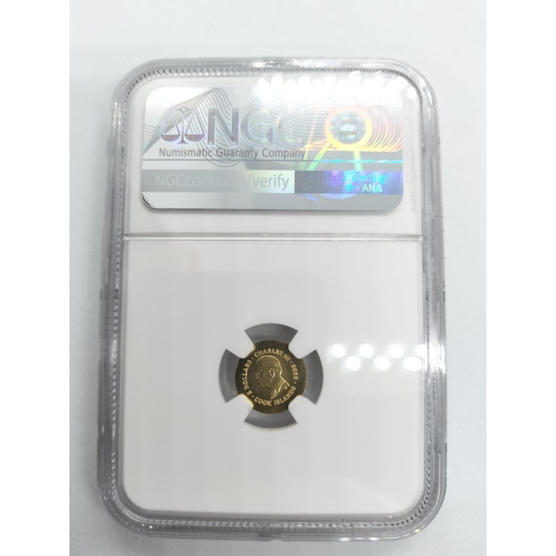 NGC MS70 FR 2025 クック諸島レオンティーニ 金貨 世界250枚の通販 by