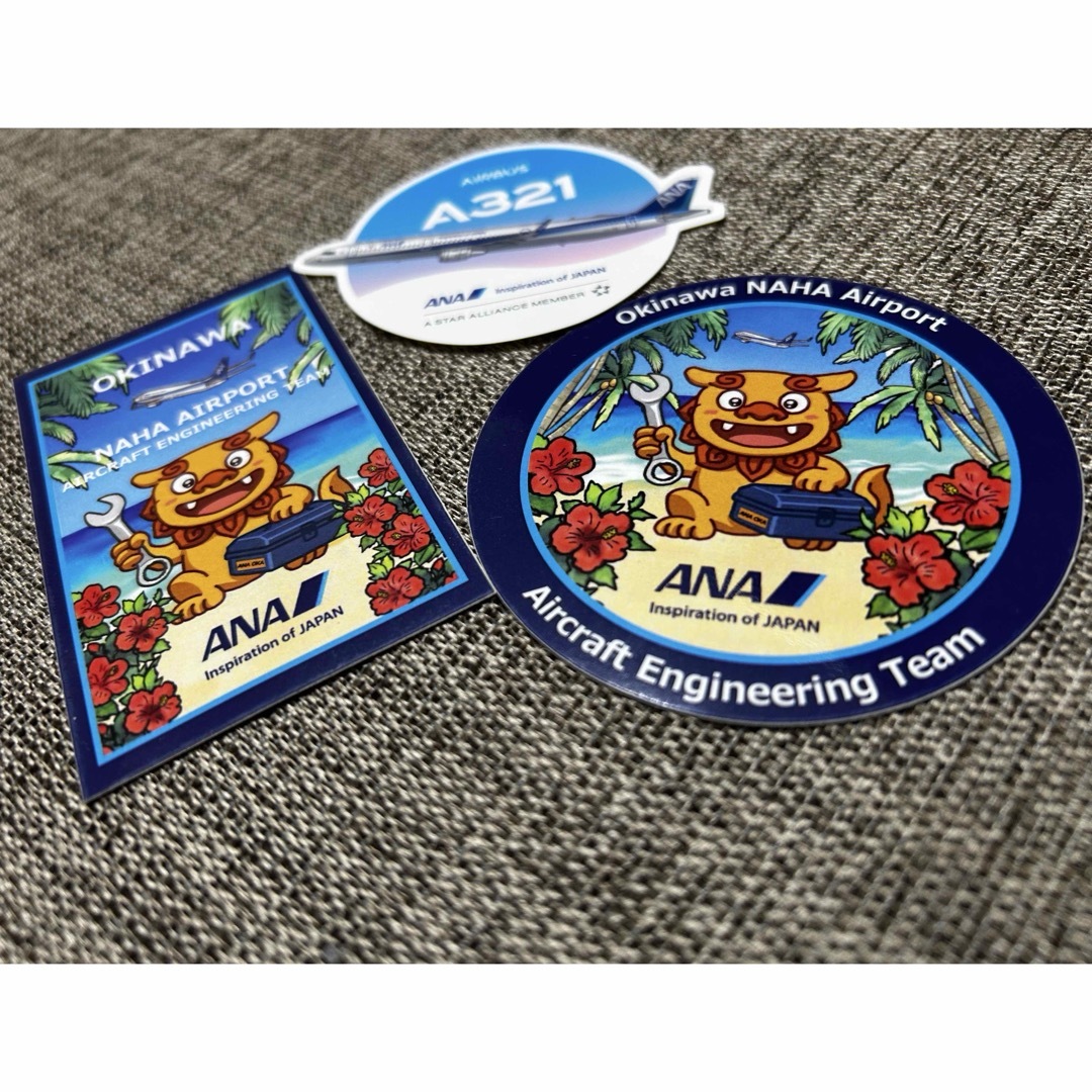 非売品】ANA 那覇限定ステッカー A321ステッカー 3枚セットの通販 by
