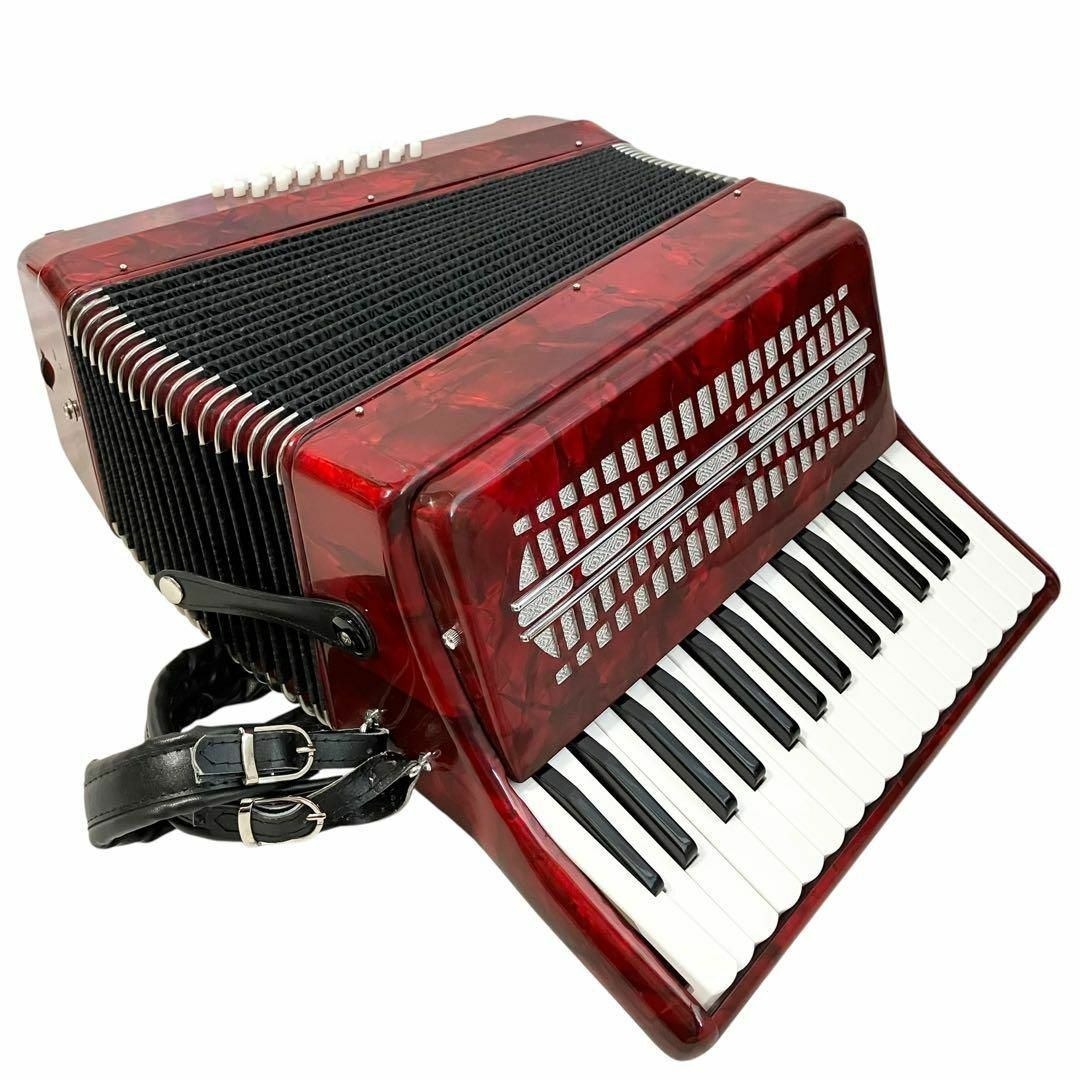 キョーリツ KC アコーディオン ACD-400 レッド 30鍵盤+24ベースの通販