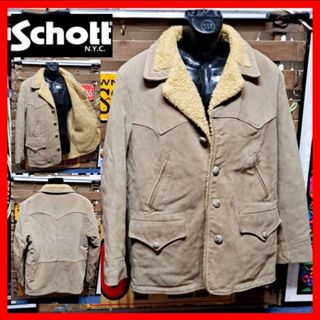 schott - 日本未発売□Schott ショット□G-1 レザー ワッペンカスタム