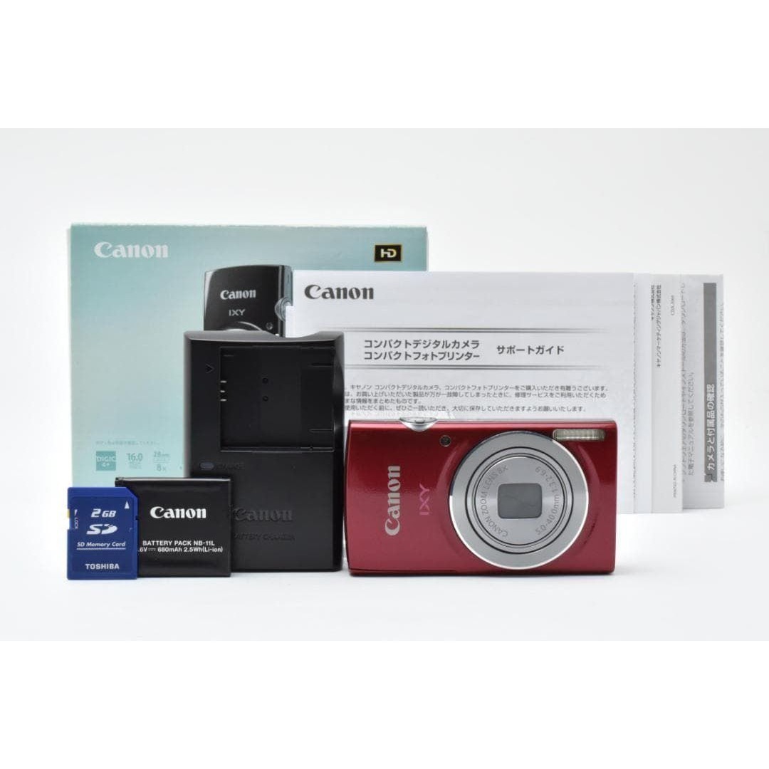 Canon - 【美品・返品保証】Canon IXY 120 レッドの通販 by KJS