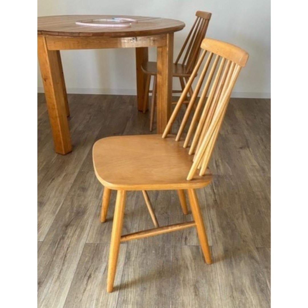 秋田木工 ウィンザーチェア 2脚セット ポーランド製 ヴィンテージの