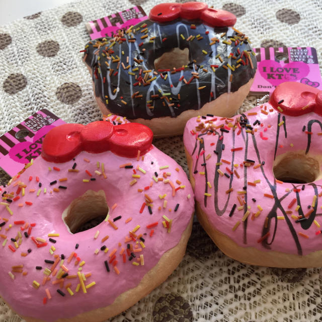 ☆超希少‪☆スクイーズ‪☆ハローキティ‪☆ドーナツ型スクイーズ 3‬‬‬