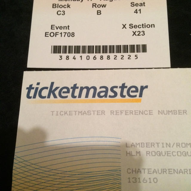 マイケルジャクソン THIS IS IT ライブチケット チケットマスター付き