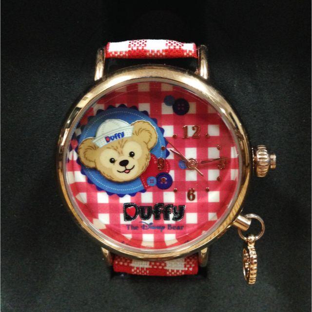 美品】香港ディズニー ディズニー ダッフィー 時計 腕時計