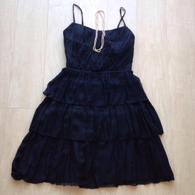 ジルスチュアート】パーティードレス 黒 ジル・スチュアート(JILL