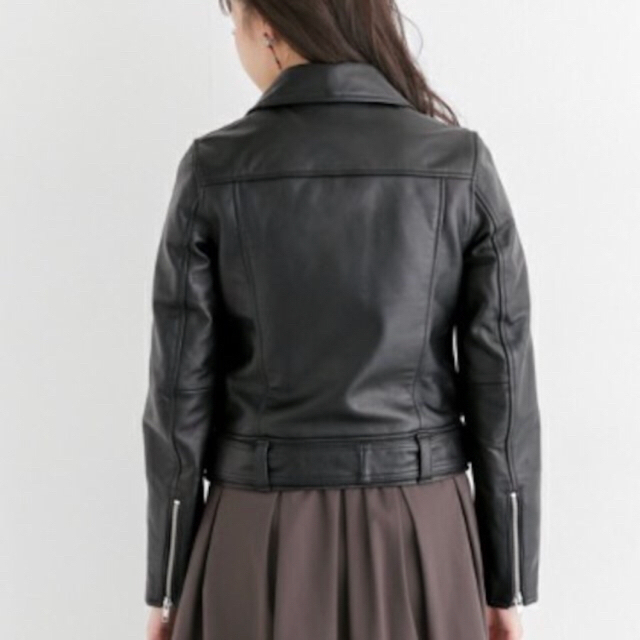 新品アーバンリサーチロッソROSSOラムレザーWライダース