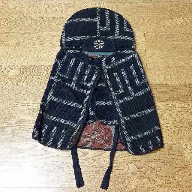 ⑪58 ☆当時物火消の頭巾・ 古い消防・刺し子・刺子頭巾・アンティーク