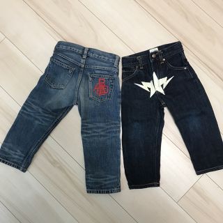 レア!! [新品未使用] BAPE KIDS デニムパンツ 100 A BATHING APE