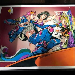 ジョジョ展 JOJO展 仙台限定 複製原画 東方仗助 荒木飛呂彦 サイン