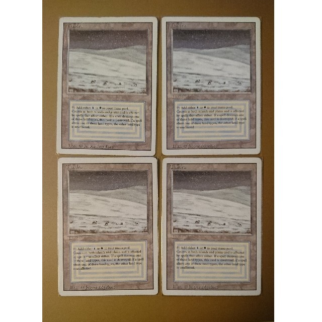 mtg Tundra デュアルランド リクリエイトカード サイン入り mtg Tundra