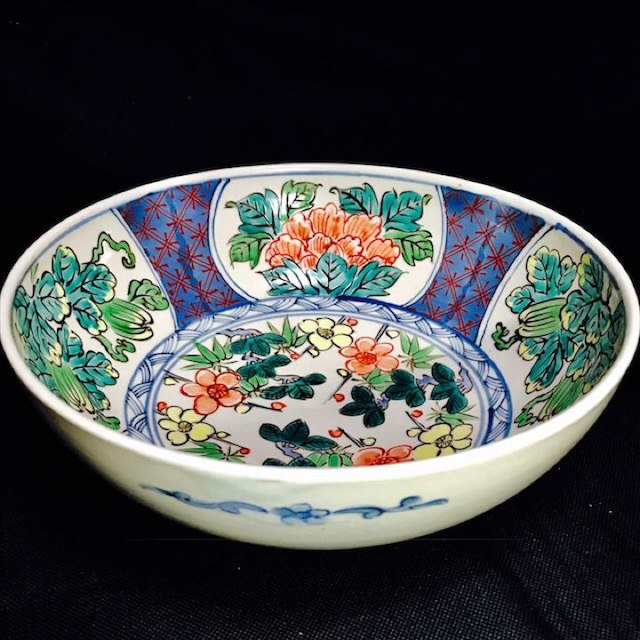 6代佐藤走波染錦四葡萄草花文2枚